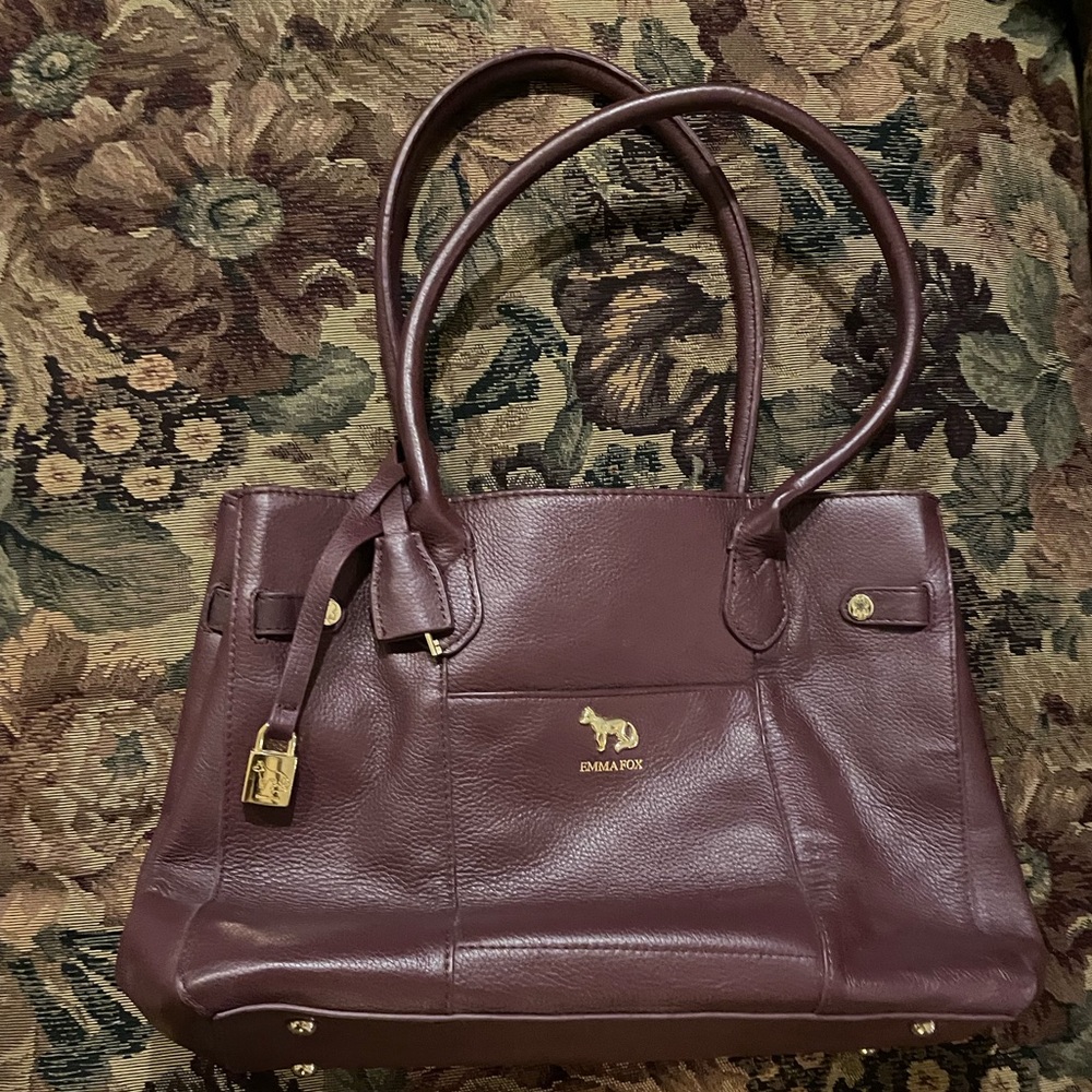 Emma Fox Windham Quilted Leather Satchel!